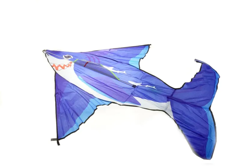 Lietajúci drak Drak s motívom žraloka 130x125 cm