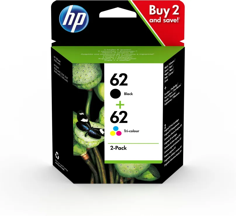 Cartridge HP N9J71AE č. 62, pre tlačiareň HP OfficeJet 250, až 200 strán čiernobiely