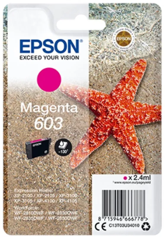 Cartridge Epson 603 purpurová, pre tlačiareň Epson Expression Home XP-3100, Expression Hom