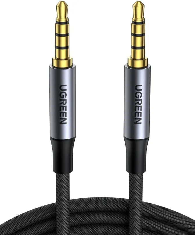 Audio kábel UGREEN 3.5mm 4-Pole M/M Audio Cable Alu Case 3m