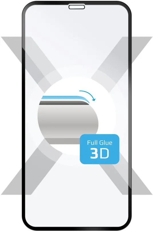 Ochranné sklo FIXED 3D Full-Cover pre Apple iPhone X / XS / 11 Pro čierne