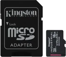 Pamäťová karta Kingston MicroSDHC 16GB Industrial + SD adaptér