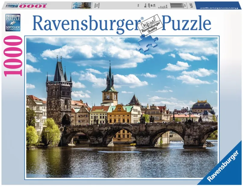 Puzzle Ravensburger Praha: Pohľad na Karlov most