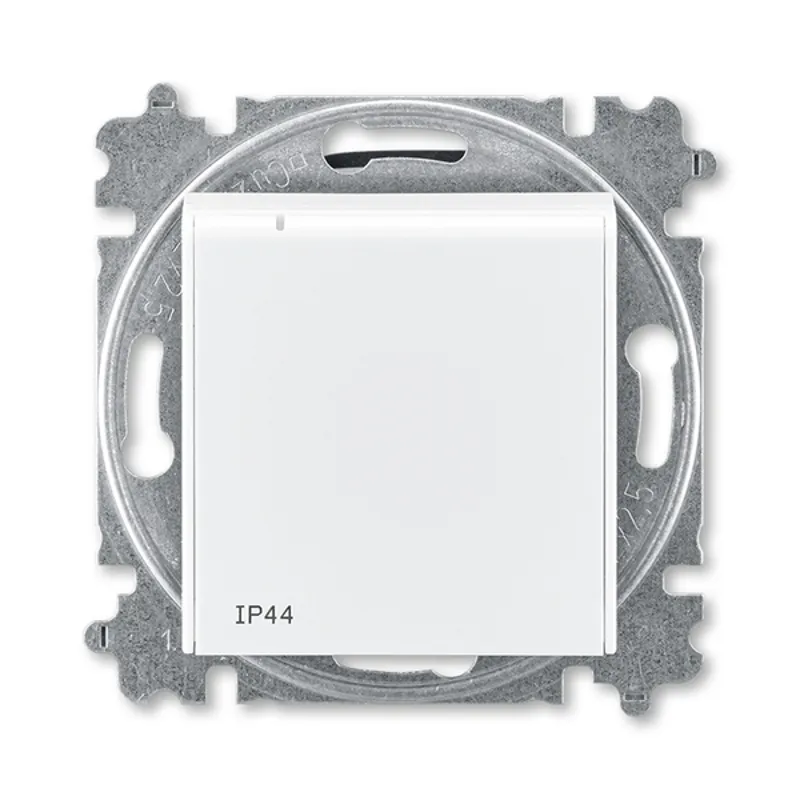 ABB LEVIT 5519H-A02997 03 Zásuvka jednonásobná, IP 44, bílá/bílá