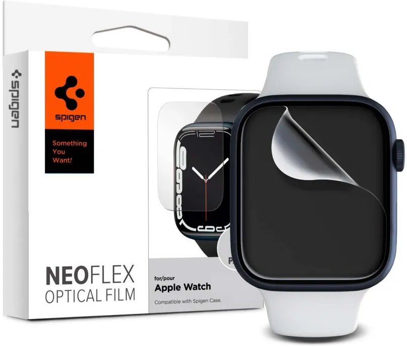 Ochranná fólia Spigen Film Neo Flex 3 Pack Apple Watch 7 45mm