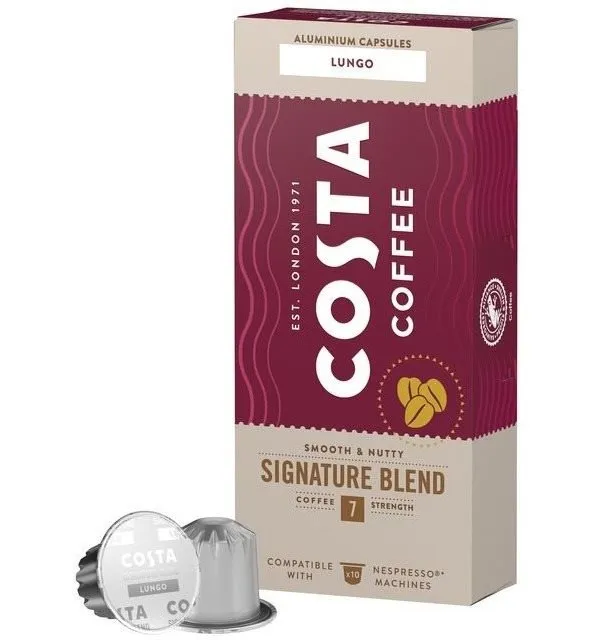 Kávové kapsule Costa Coffee Signature Blend Lungo 10 kapsúl