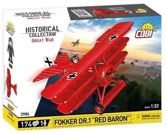 Stavebnica Cobi 2986 Fokker Dr. Aj Red Baron
