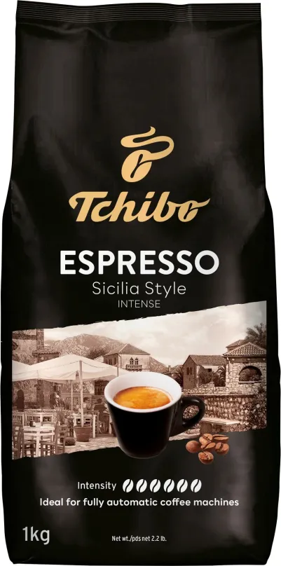 Káva Tchibo Espresso Sicilia Style 1000g, zrnková, zmes kávových odrôd, miesto praženia I