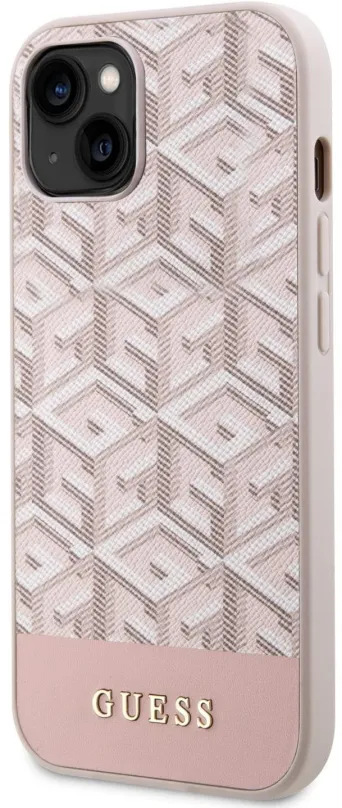 Kryt na mobil Guess PU G Cube MagSafe Kompatibilný Zadný Kryt pre iPhone 14 Pink