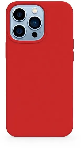 Kryt na mobil Epico Silikónový kryt na iPhone 13 s podporou uchytenia MagSafe - červený