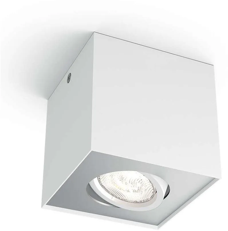 Philips 50491/31/P0 LED stropné bodové svietidlo Box 1x4,5W | 500lm | 2200-2700K - stmievateľné, EyeComfort, biela