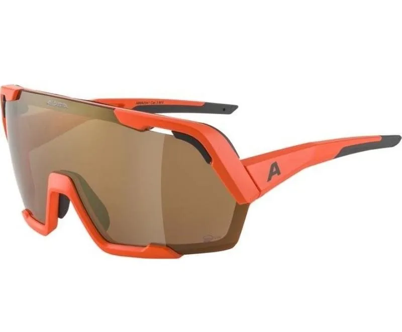 Cyklistické okuliare Alpina Rocket Bold Q-Lite pumkin-orange matt