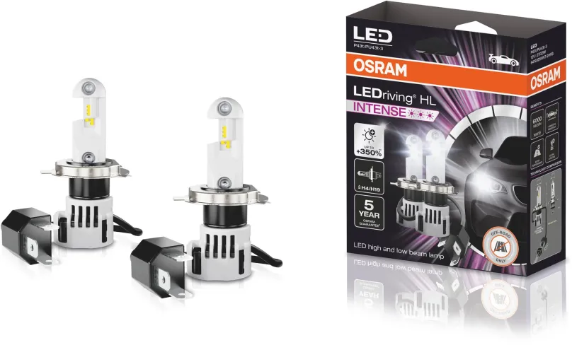 LED autožiarovka OSRAM LEDriving HL INTENSE +350% "H4/H19" 12V