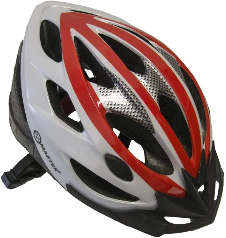 Helma na bicykel Cyklo prilba MASTER Force, M, červeno-biela