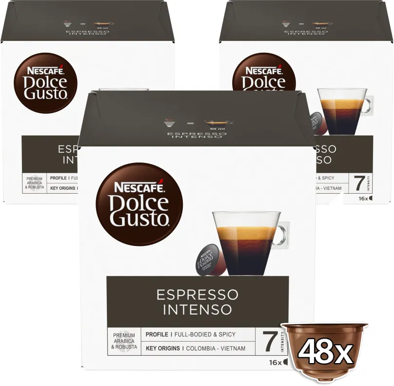 Kávové kapsule NESCAFÉ Dolce Gusto Espresso Intenso, 3 balenia