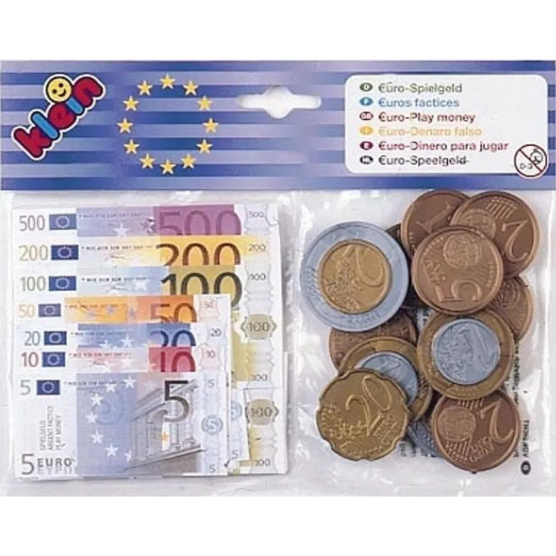 Klein 9612 Detské peniaze Euro - bankovky a mince