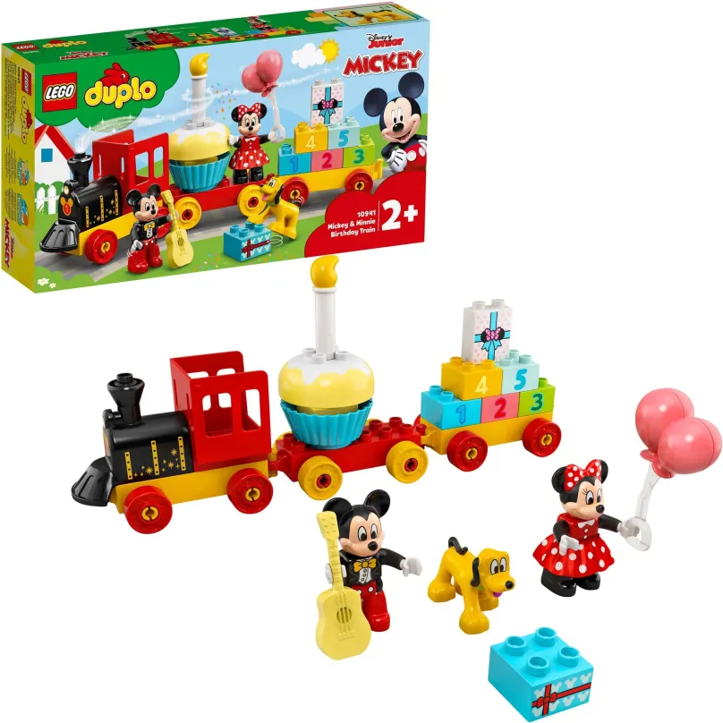 LEGO stavebnica LEGO® DUPLO® | Disney 10941 Narodeninový vláčik Mickeyho a Minnie