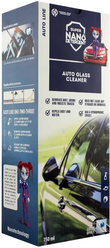 Súprava autokozmetiky NANO GNP Glass & Mirrors Cleaner