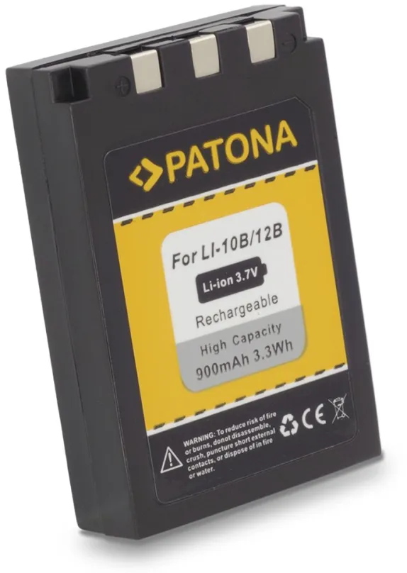 Batérie pre fotoaparát Paton pre Olympus Li-12B / Li-10B 900mAh Li-Ion