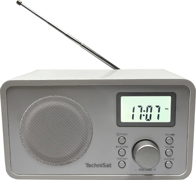 Rádio TechniSat CLASSIC 200, white, klasické, prenosné, FM a RDS tuner s 30 predvoľbami, v