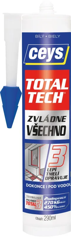 Lepidlo TOTAL TECH EXPRESS biely 290 ml