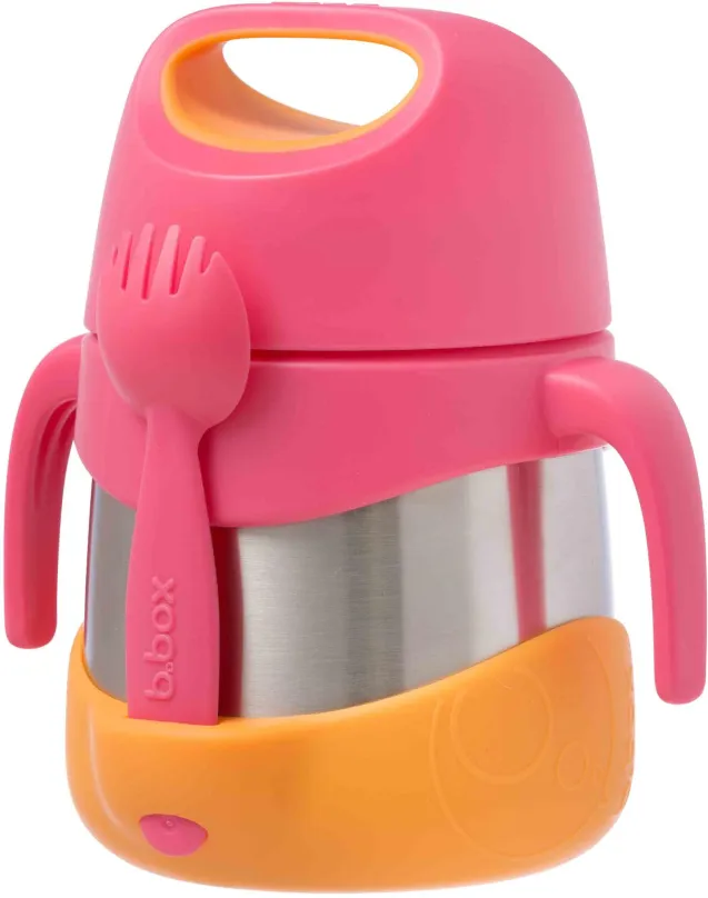 Detská termoska B.Box Termoska na jedlo ružová/oranžová 335 ml