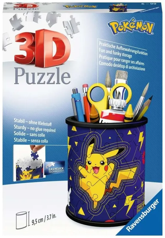 Puzzle Ravensburger 3D 112579 Stojan na ceruzky Pokémon 54 dielikov