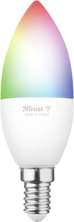 LED žiarovka Trust Smart WiFi LED RGB&white ambience Candle E14 - farebná