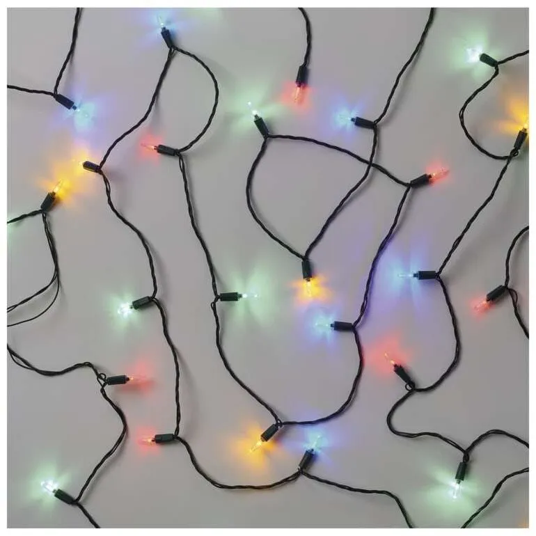 Svetelná reťaz EMOS LED vianočná reťaz – tradičná, 26,85 m, vonkajšia aj vnútorná, multicolor