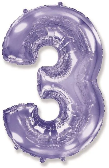 Balóniky Balón fóliový číslica fialová - lila 102 cm - 3