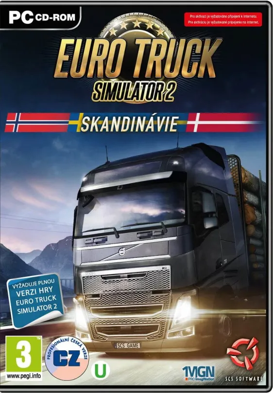Hra pre PC Euro Truck Simulator 2: Škandinávia CZ