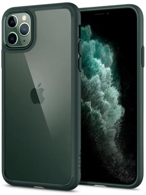 Kryt na mobil Spigen Ultra Hybrid Midnight Green iPhone 11 Pro, pre Apple iPhone 11 Pro, m