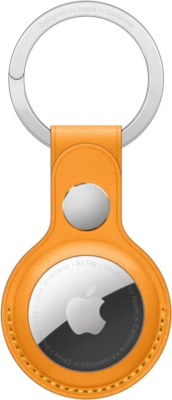 AirTag kľúčenka Apple AirTag kožená kľúčenka - nechtíkovo oranžová