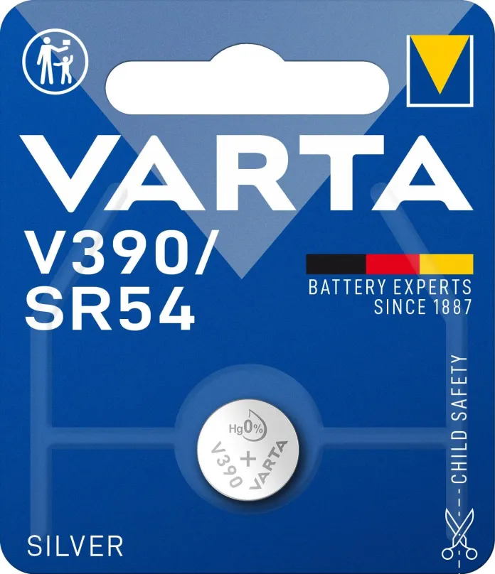 Gombíková batéria VARTA špeciálna batéria s oxidom striebra V390/SR54 1ks