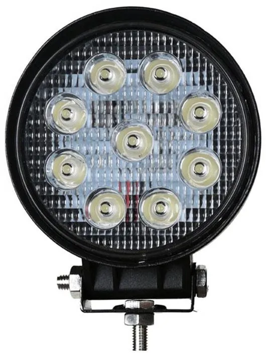 LED svietidlo Lucas pracovné svetlo, 9 x LED, okrúhle, pevné uchytenie