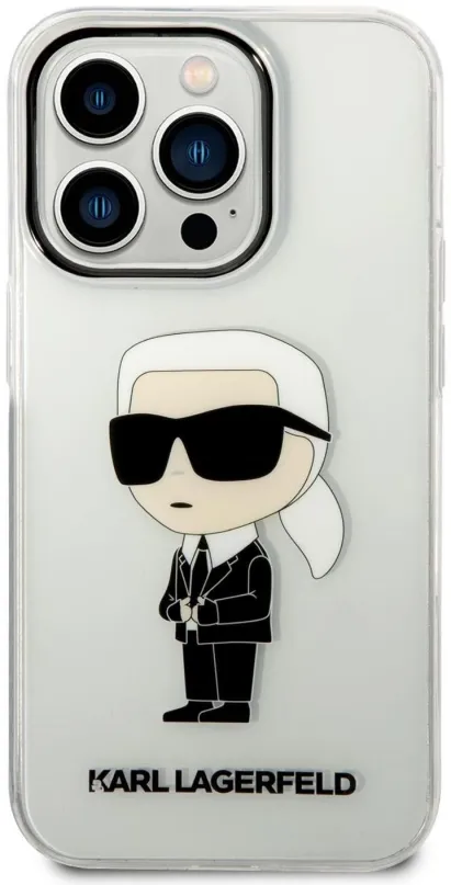 Kryt pre mobil Karl Lagerfeld IML Ikonik NFT Zadný Kryt pre iPhone 14 Pre Transparent