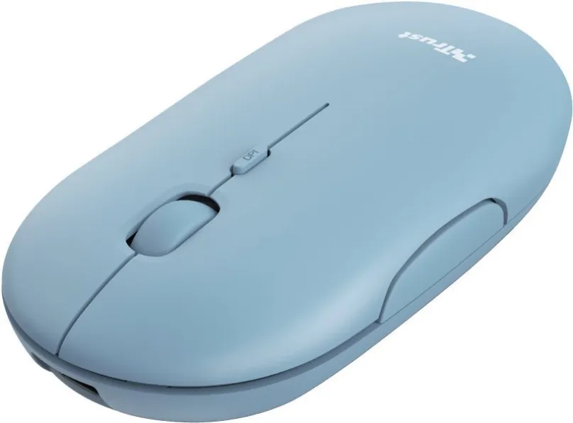 Myš Trust Puck Wireless BT Silent Mouse, modrá