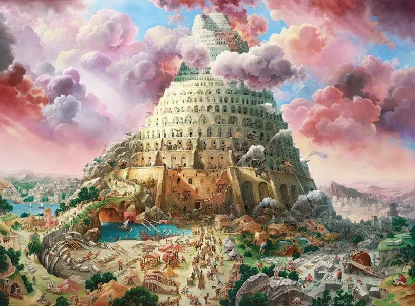 Puzzle Castorland Puzzle Babylonská veža 3000 dielikov