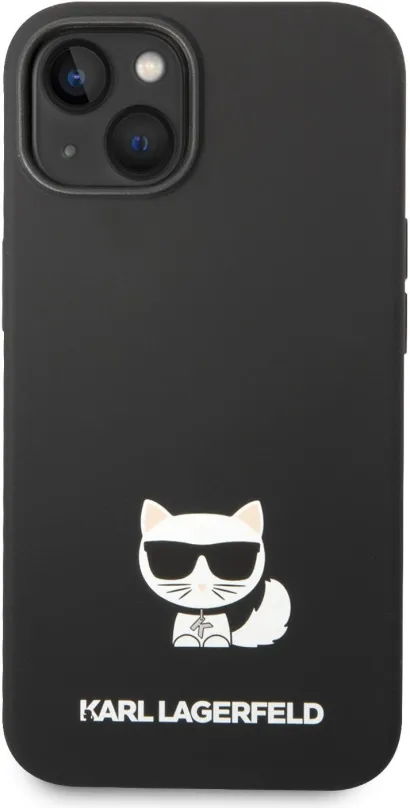 Kryt na mobil Karl Lagerfeld Liquid Silicone Choupette Zadný Kryt pre iPhone 14 Black