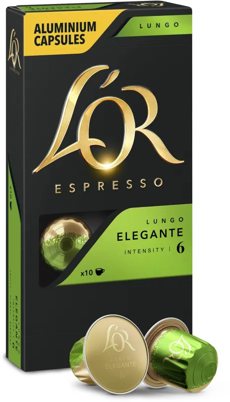 Kávové kapsule L'OR Lungo Elegante 10ks hliníkových kapsúl
