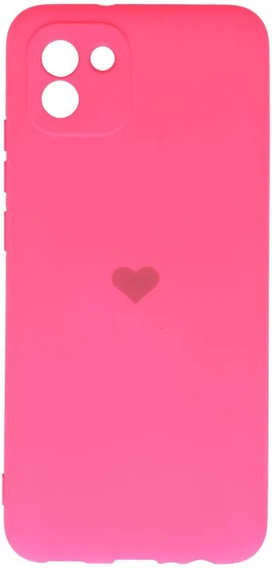 Kryt na mobil Vennus Valentínske puzdro Heart pre Samsung Galaxy A03 - fuchsiové