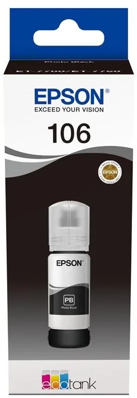Atrament do tlačiarne Epson 106 Eco Tank foto čierna