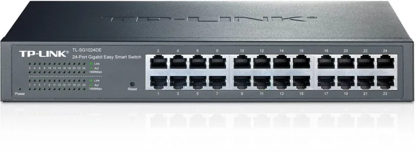 Smart Switch TP-Link TL-SG1024DE, 24 ks portový gigabitový switch, prenosová rýchlosť LAN
