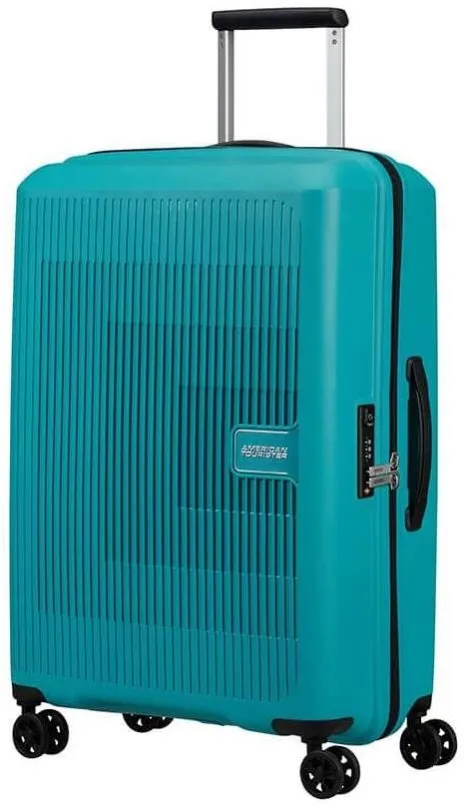 Cestovný kufor American Tourister Aerostep Spinner 68 EXP Turquoise Tonic