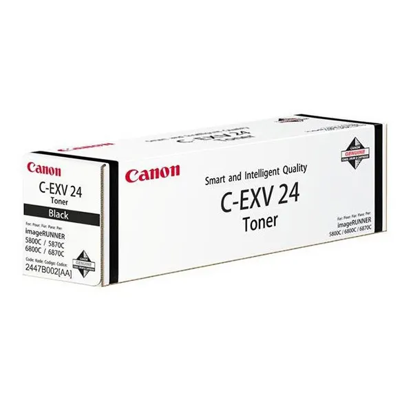 Canon originálny toner CEXV24, black, 48000str., 2447B002, Canon iR-5800, 5870, 5880, 6800, 6870, 6880, C, CN, Ci, 2000g, náhrada