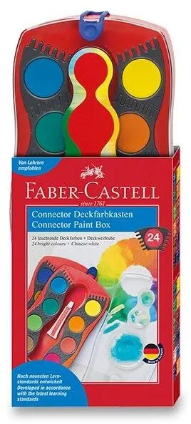 Vodovky FABER-CASTELL Connector, 24 farieb