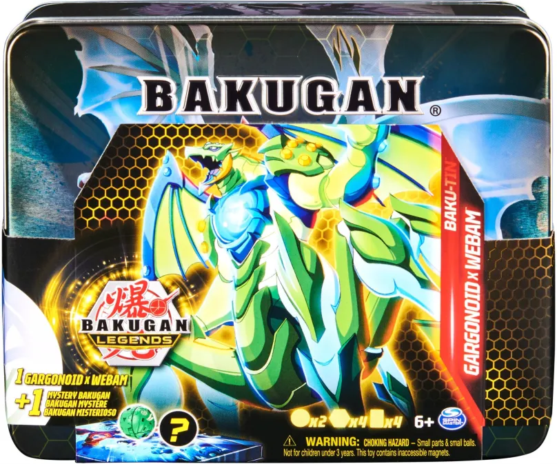 Stolová hra Bakugan Plechový box s exkluzívnym Bakuganom S5