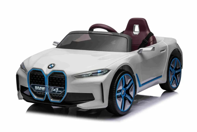 Detské elektrické auto BMW i4, biele