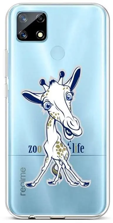 Kryt na mobil TopQ Realme 7i silikón Zoo Life 62516
