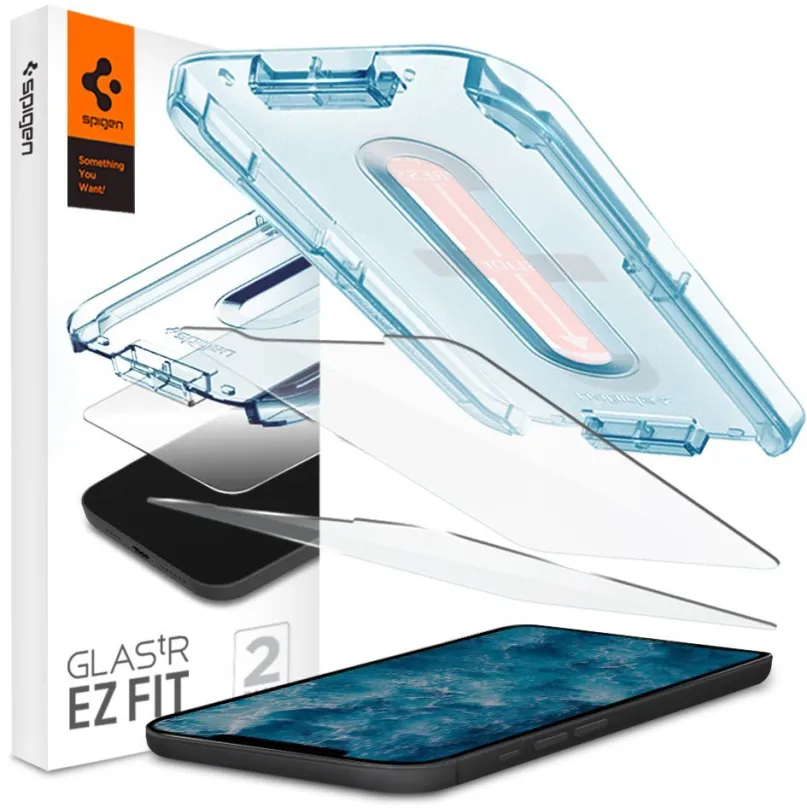 Ochranné sklo Spigen Glas tR EZ Fit 2P iPhone 12 / iPhone 12 Pro